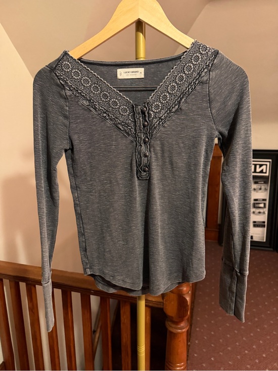 Lucky Brand Tops - Lucky Brand Ribbed Long Sleeve